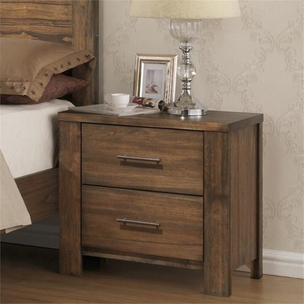 Progressive Furniture Brayden Nightstand, 26" X 17" X 25", Brown